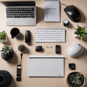 Icon for home office equipment and ergonomic workspace gear topic