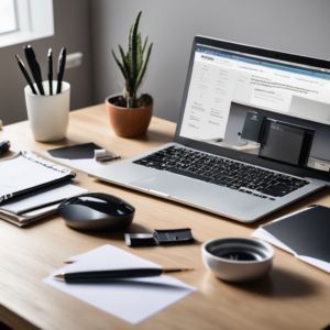 Icon for home office equipment and ergonomic workspace gear topic
